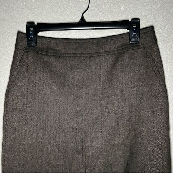 Trina Turk brown front slit pencil skirt women’s size small 4 - Picture 2 of 9